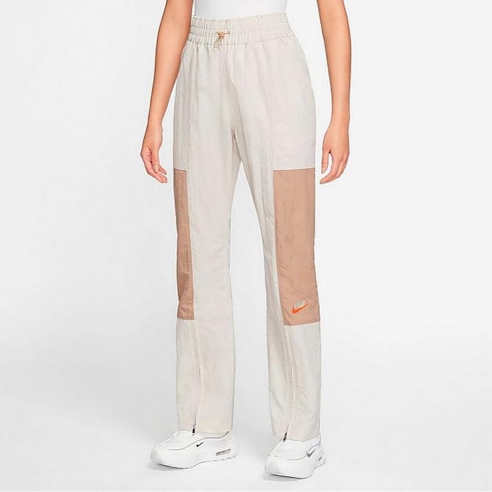 Nike High-Rise Pants - Beige - Size Small